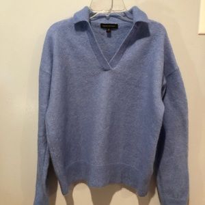 Banana Republic Johnny Collar Wool Alpaca Sweater